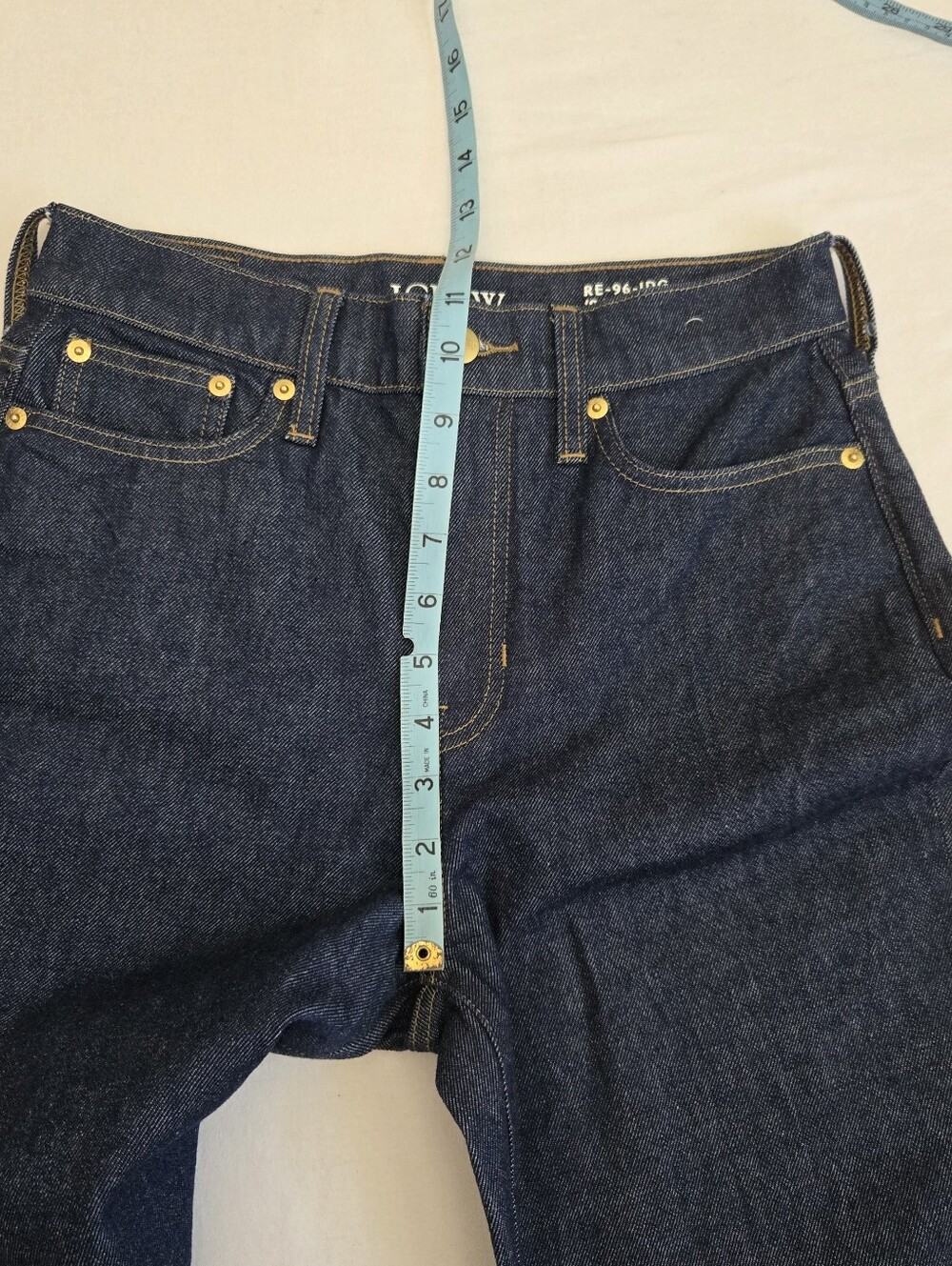 J. Crew Nwt 96 '96 Slim Wide Leg Jeans Dark Blue Wash Size 26 Style# CC580 - Picture 11 of 12